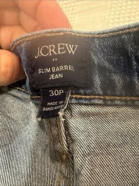 J. Crew Dark Blue Slim Barrel Jeans